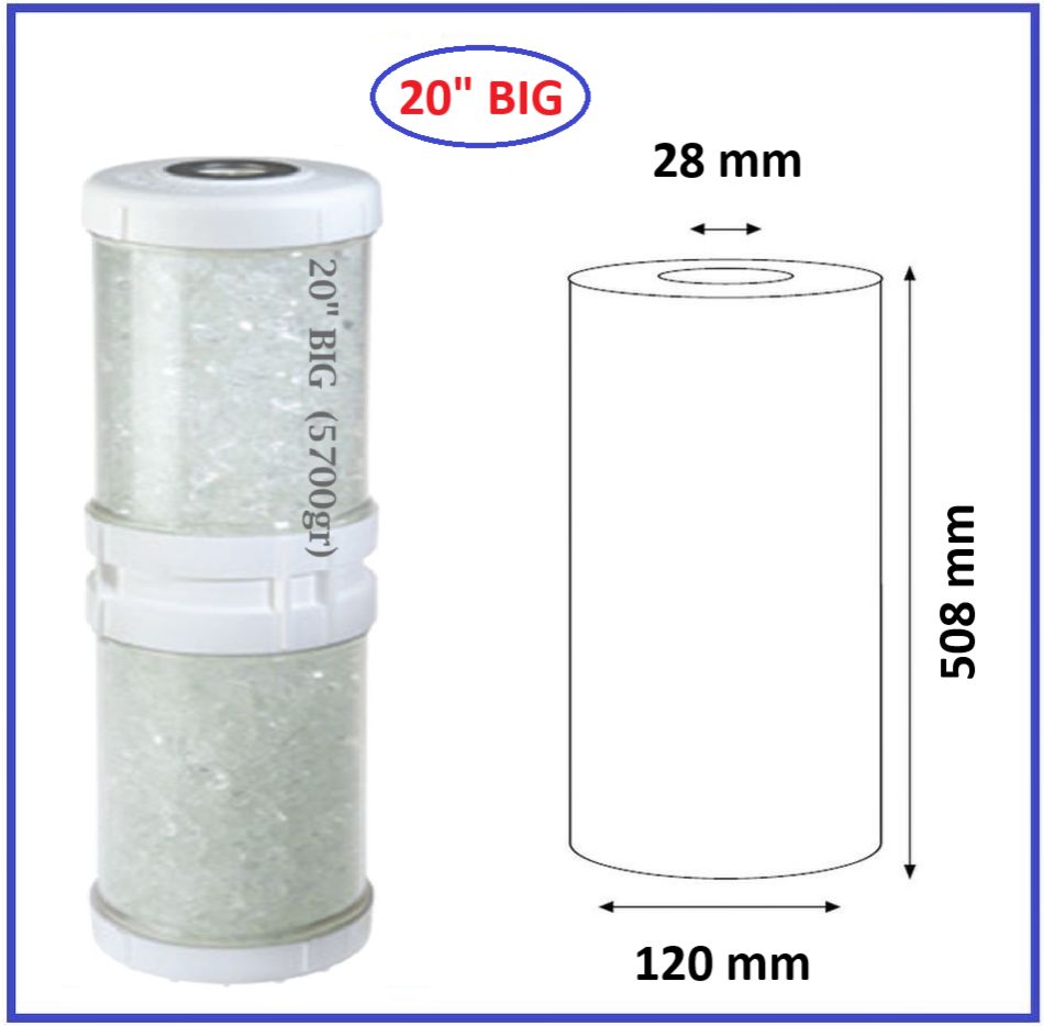 Ανταλλακτικό Φίλτρο Χαλαζία HA 20 BIG SX (≈5700gr) Κεντρικής Παροχής Big Blue Atlas Filtri 20" Ανταλλακτικό Φίλτρο Χαλαζία HA 20 BIG SX (≈5700gr) Κεντρικής Παροχής Big Blue Atlas Filtri 20"